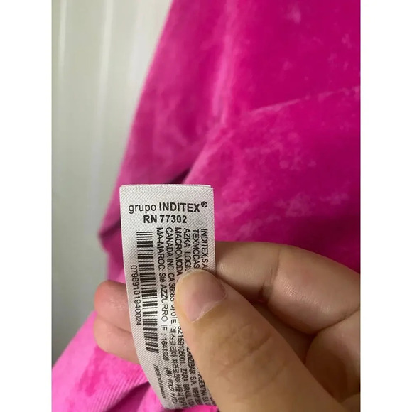 Zara Pink Corduroy Shirt Jacket Size Small - Picture 8 of 10